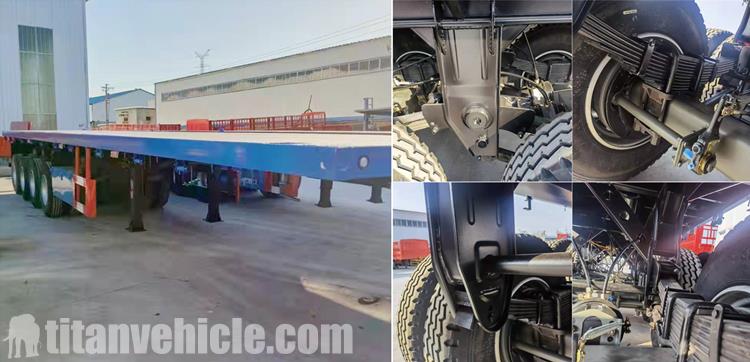 Details of 4 Axle 45Ft Flatbed Trailer Manufacturer