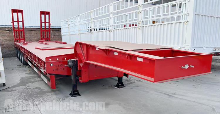 3 Axle 4 Axle 80T Excavator Trailer for Sale In Ethiopia
